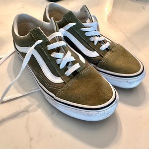 Olive suede vans